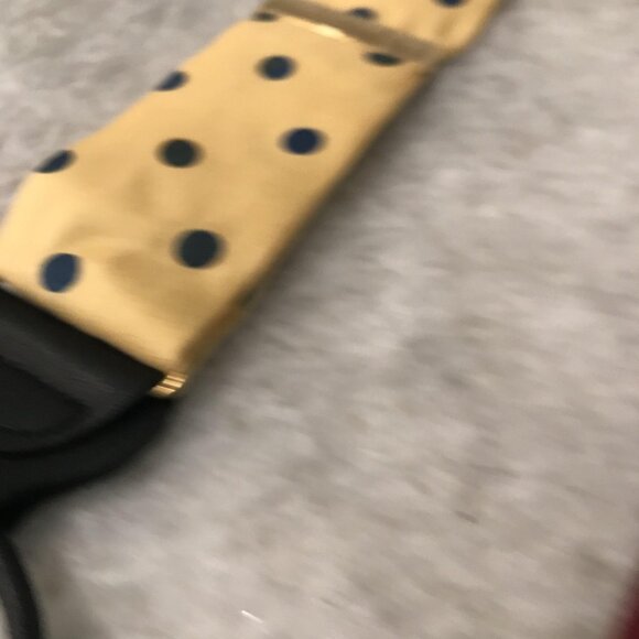 Trafalgar Suspenders Mens One Size Yellow Polka Dot Leather Button End Y-Back - Picture 2 of 7